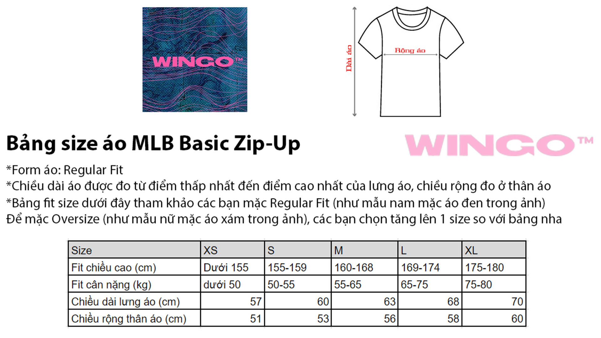 Bang size MLB Zip-Up Regular fit