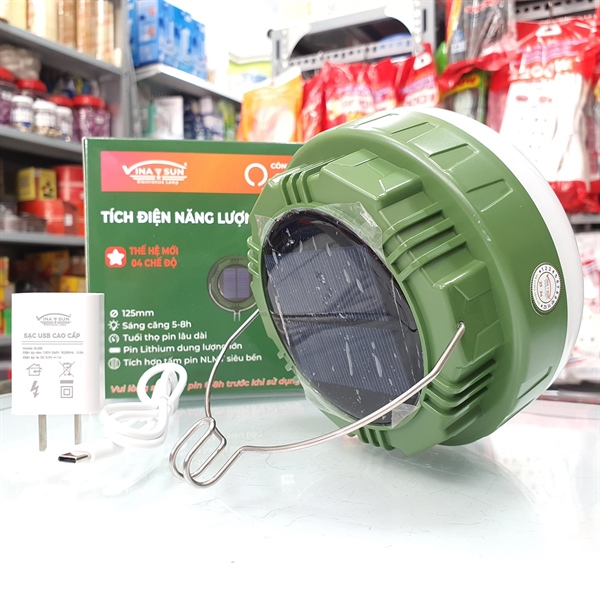 Đèn sạc tích điện năng lương mặt trời Vina Sun Đèn sạc tích điện năng lương mặt trời Vina Sun