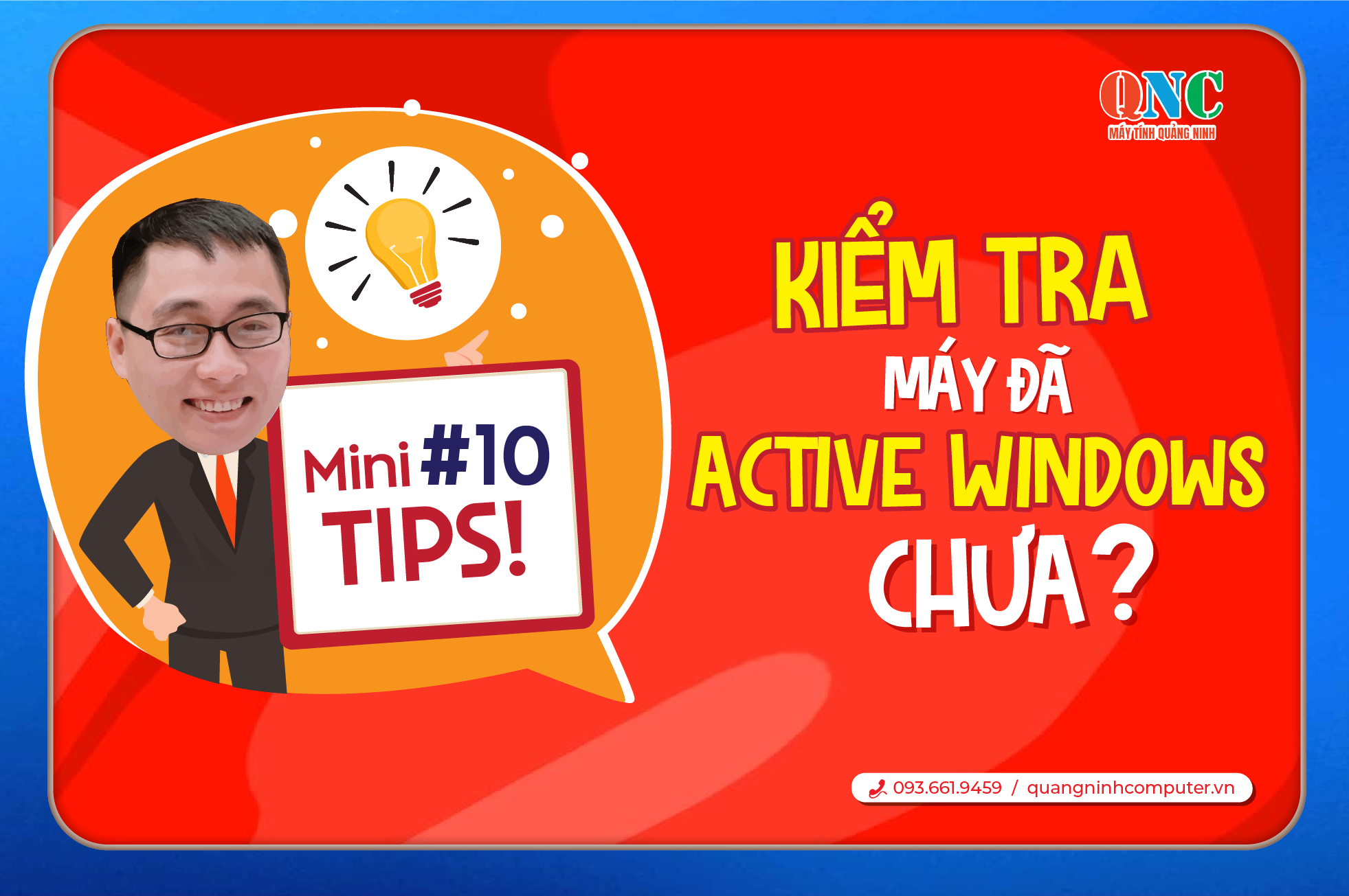 Hướng dẫn kiểm tra máy tính đã Active Windows chưa | Máy Tính Quảng Ninh